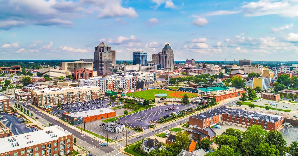 usa skyline in north carolina greensboro