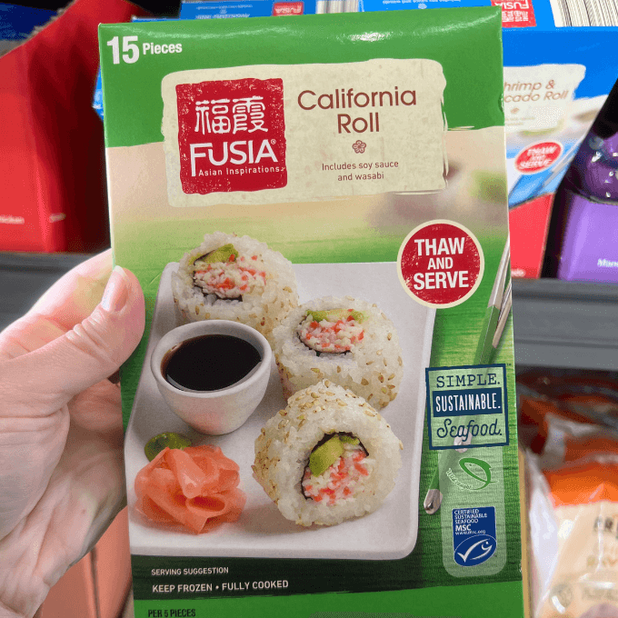 aldi fusia california roll