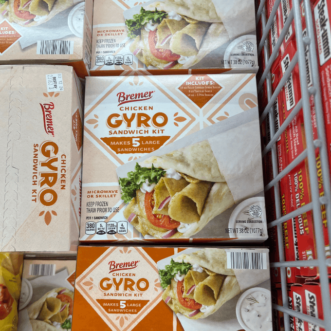 bremer chicken gyro sandwich kit