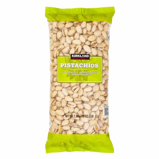 Kirkland Signature pistachios, 3-pound bag