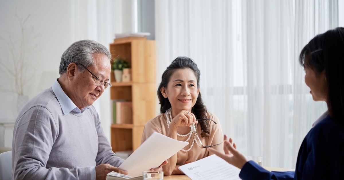 Consulting with a financial planner