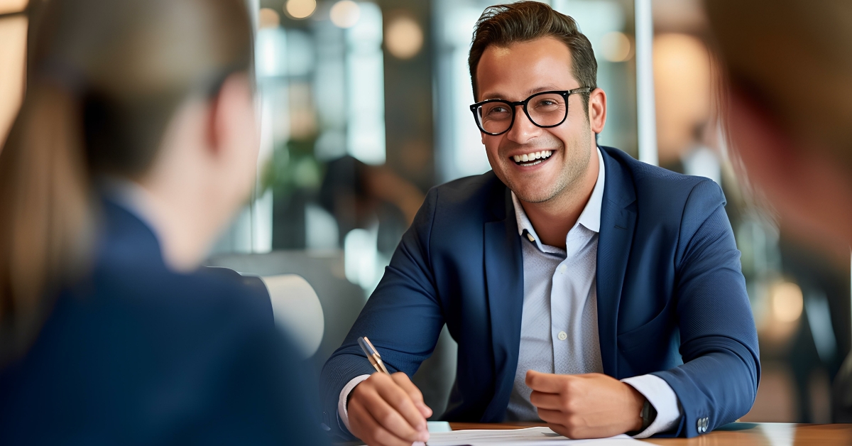 Confident financial advisor