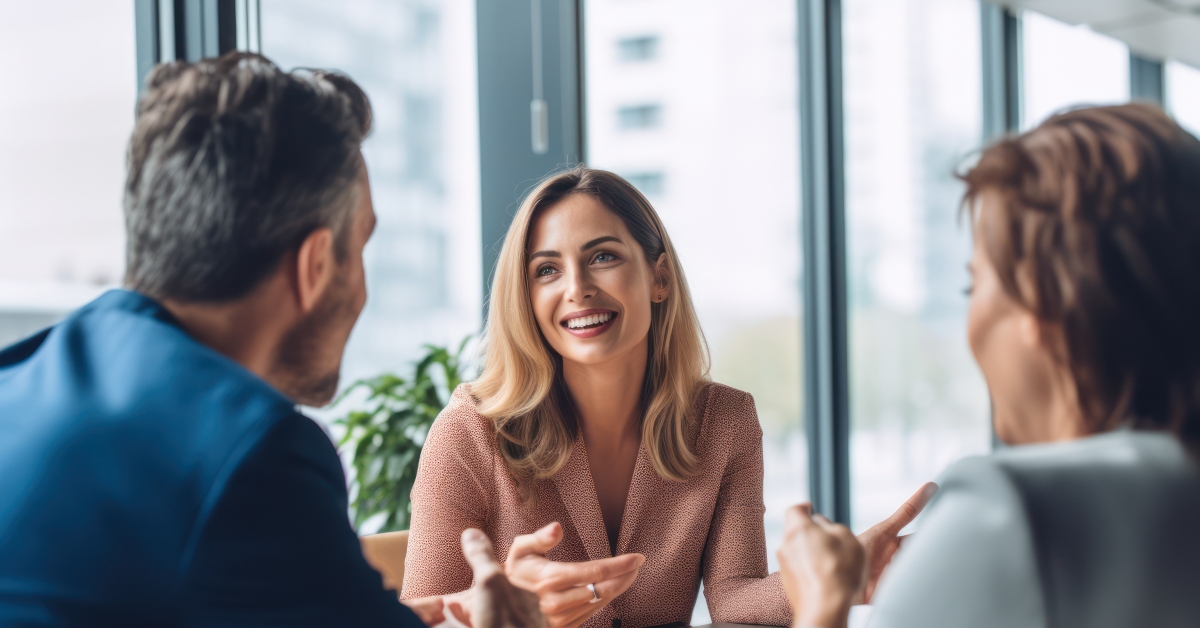 Couple meeting with financial advisor