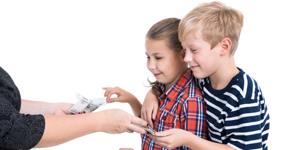 Giving money to kids
