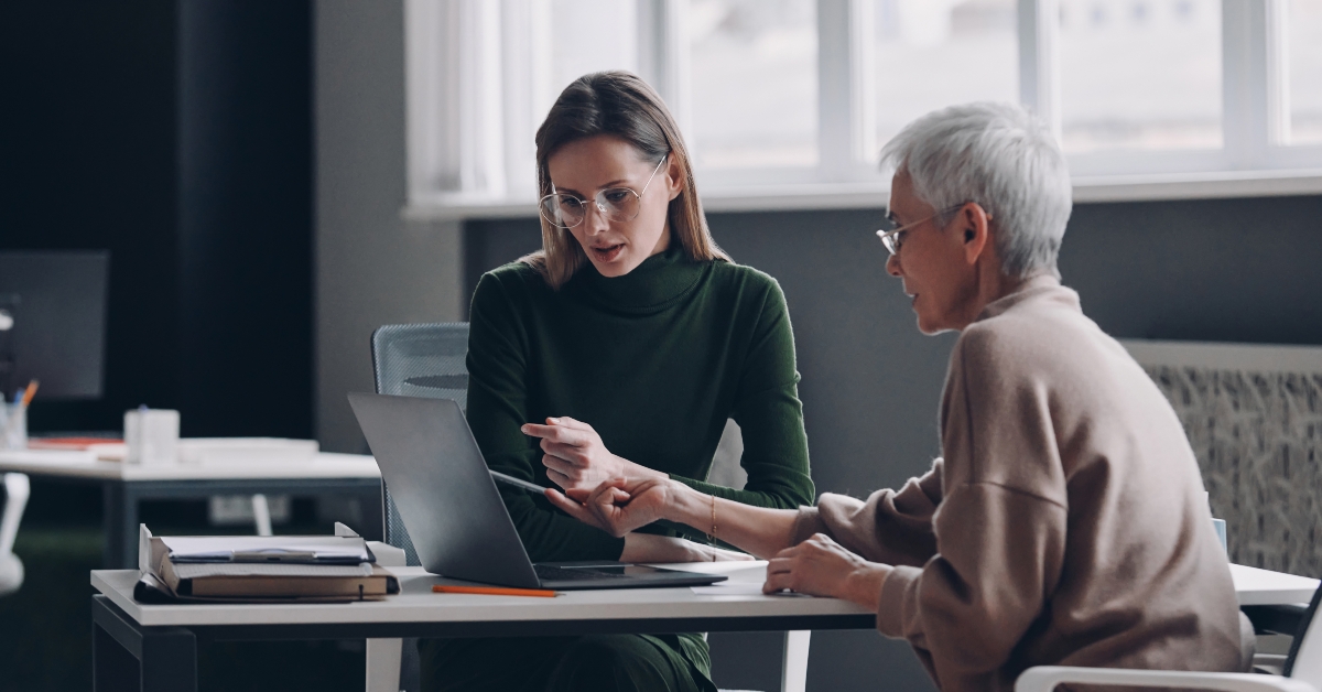 Financial advisor discussing options