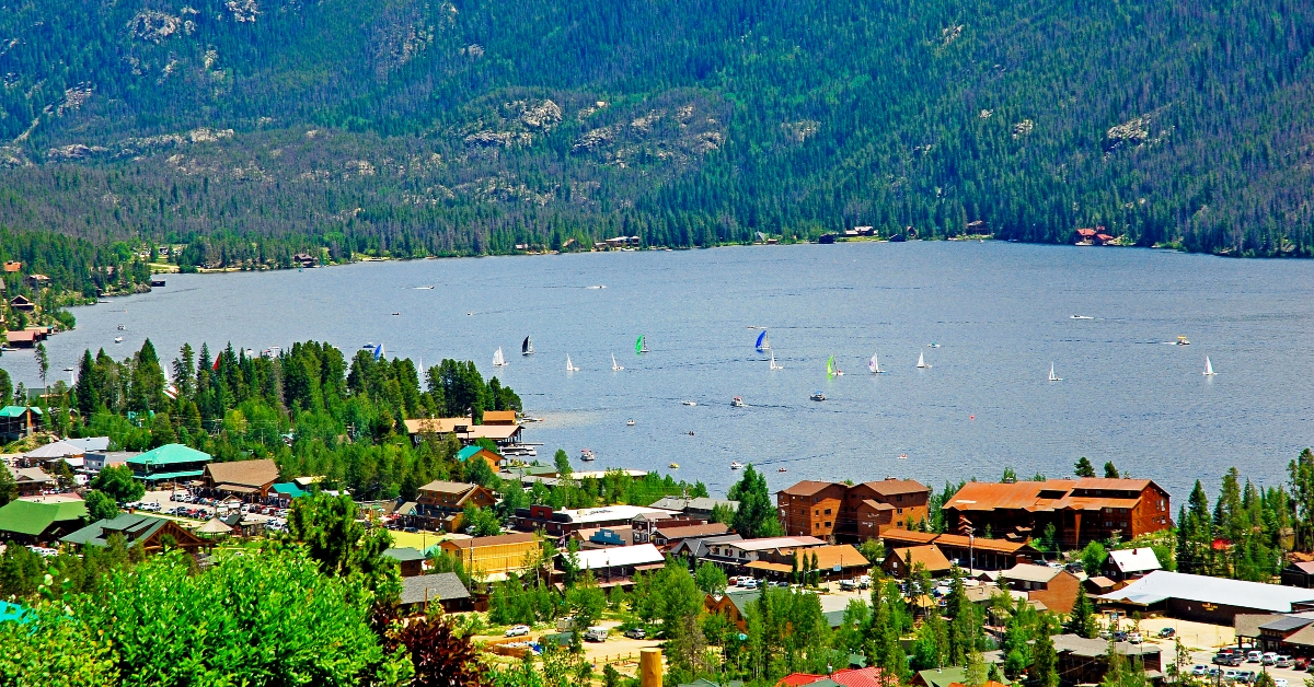Scenic view of Grand Lake, Colorado