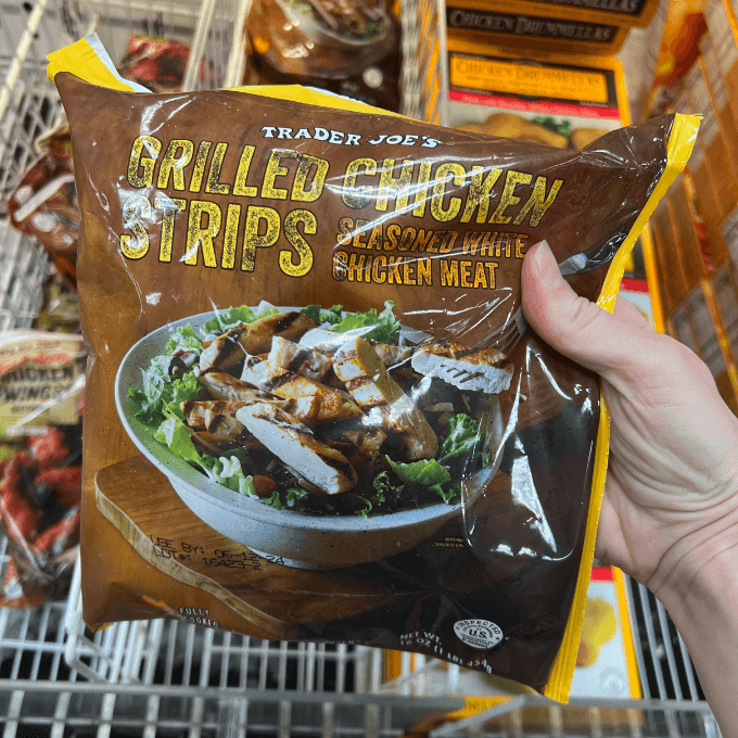 trader joe's-grilled chicken strips