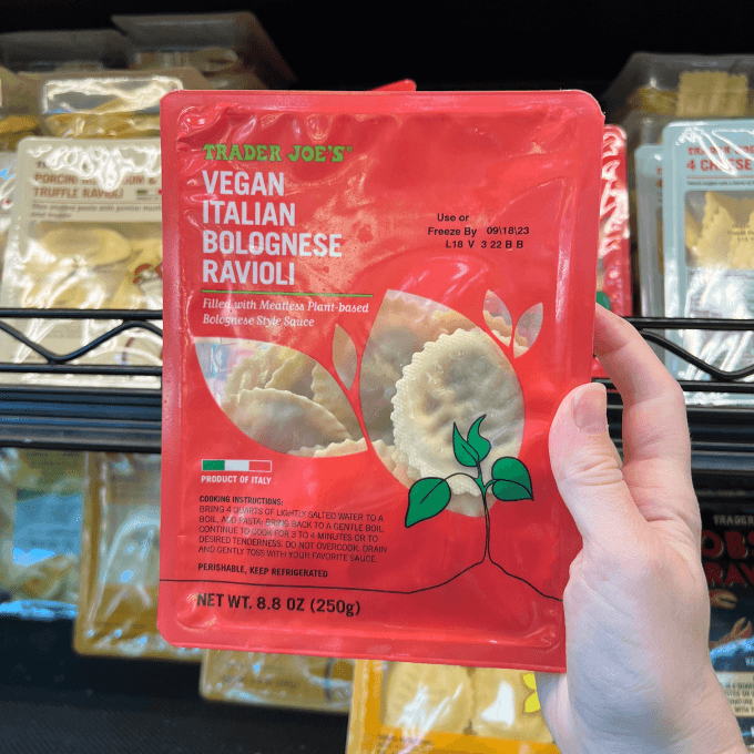 vegan italian bolognese ravioli
