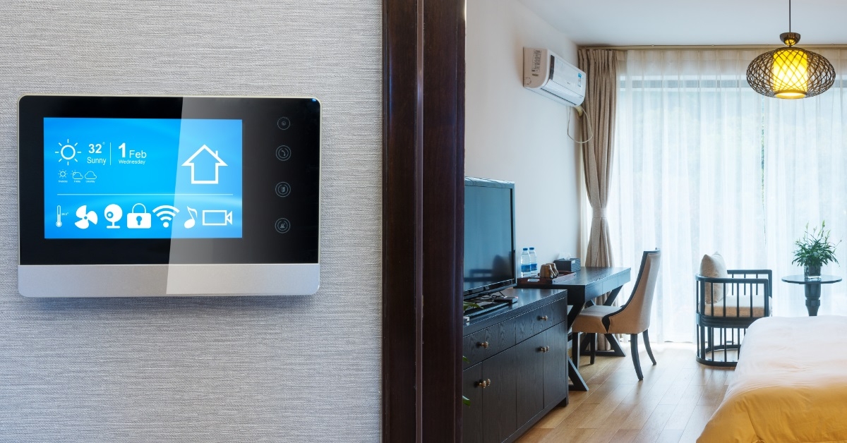 A smart hotel room