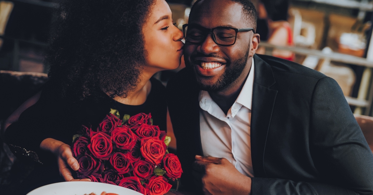 Couple enjoying a night out