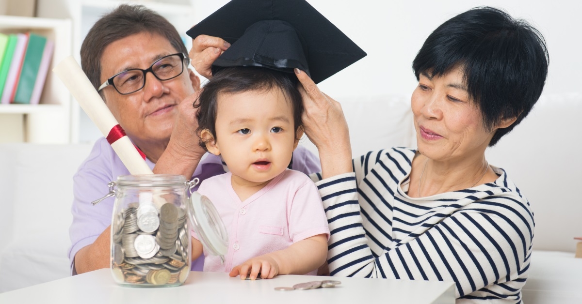 asian parents saving money for education