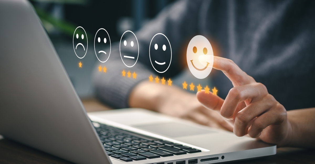 review satisfaction feedback survey concept