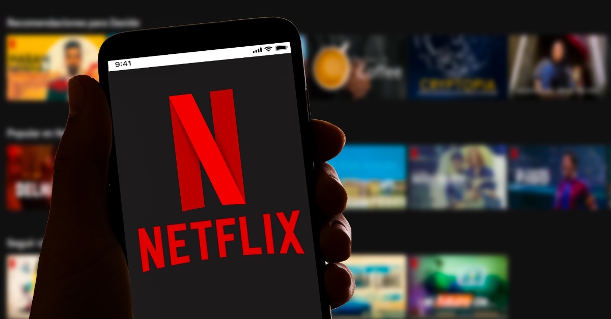 netflix logo on smartphone