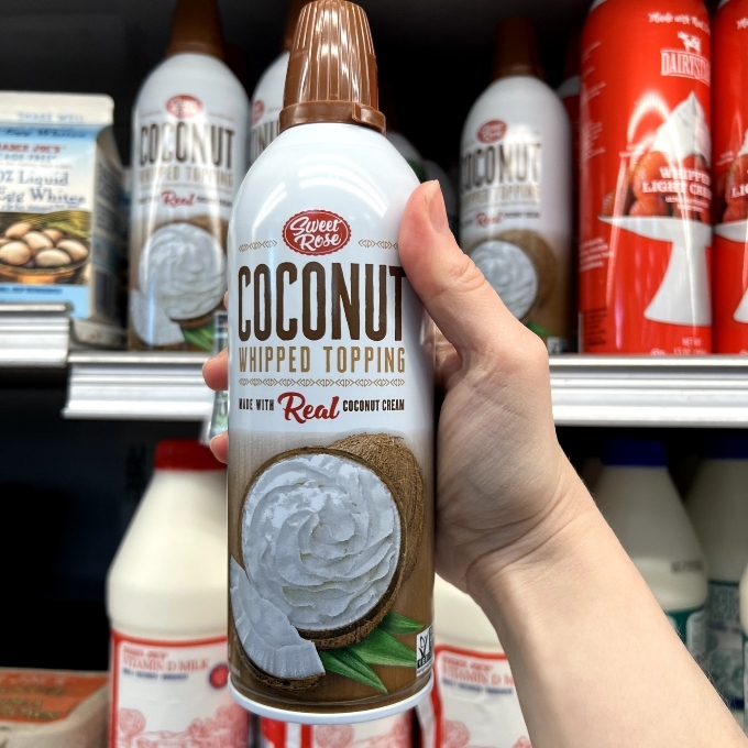 sweet rose coconut whipped topping