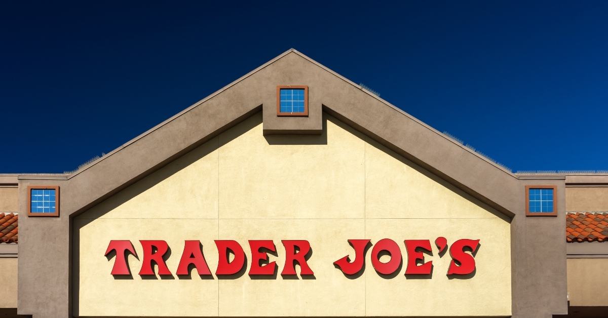 trader joe's exterior and sign