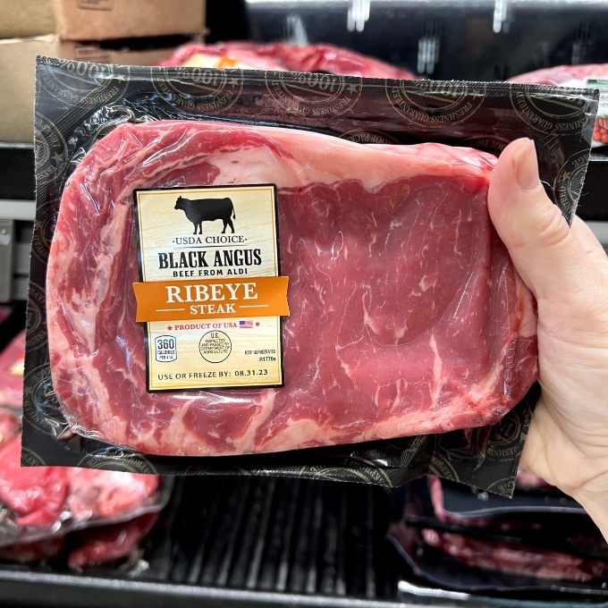 usda choice black angus ribeye steak