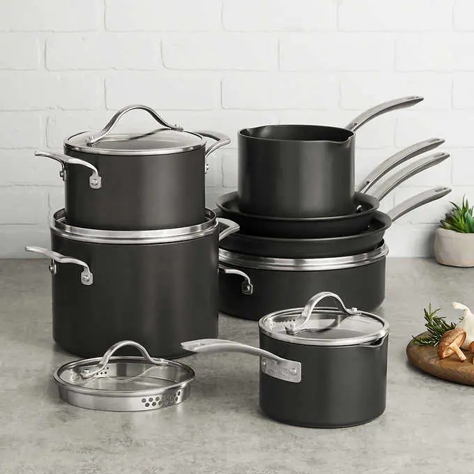 A Kirkland cookware set