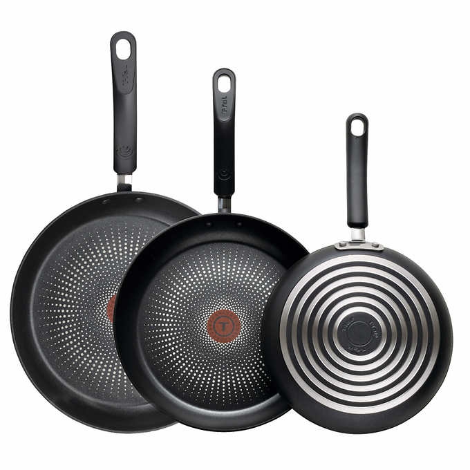 A set of fry pans