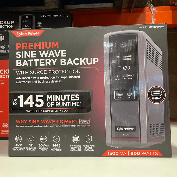 cyberpower sine wave battery backup