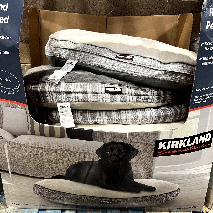kirkland signature round pet bed