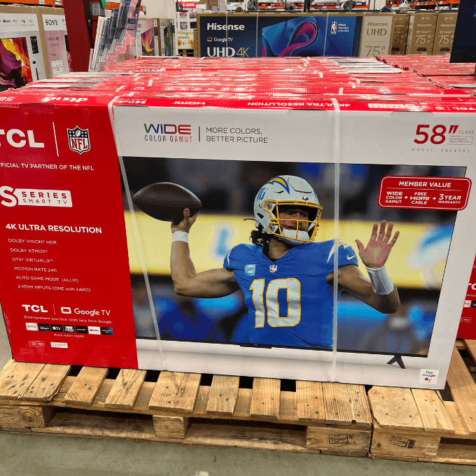 A TV at Costco