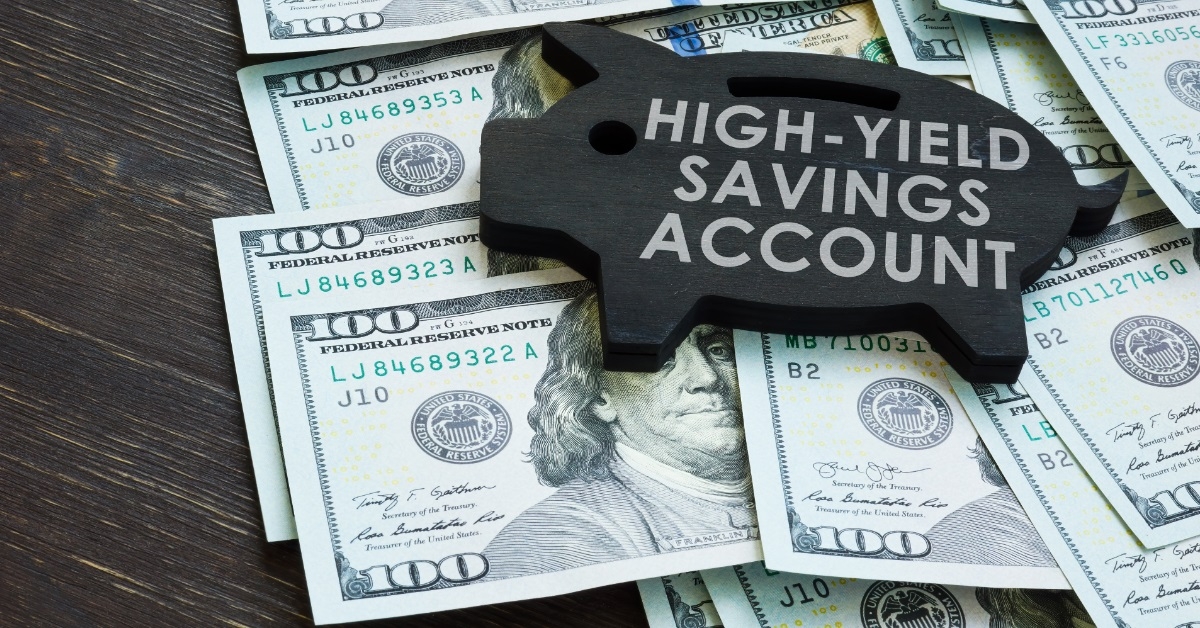 black piggy bank over banknotes