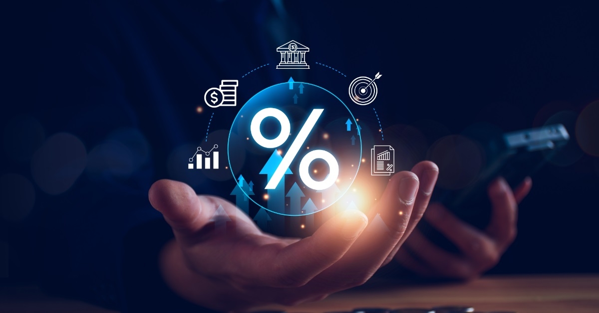 man holding digital dividend globe