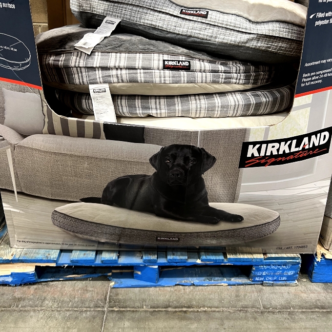 kirkland signature 42” round pet bed