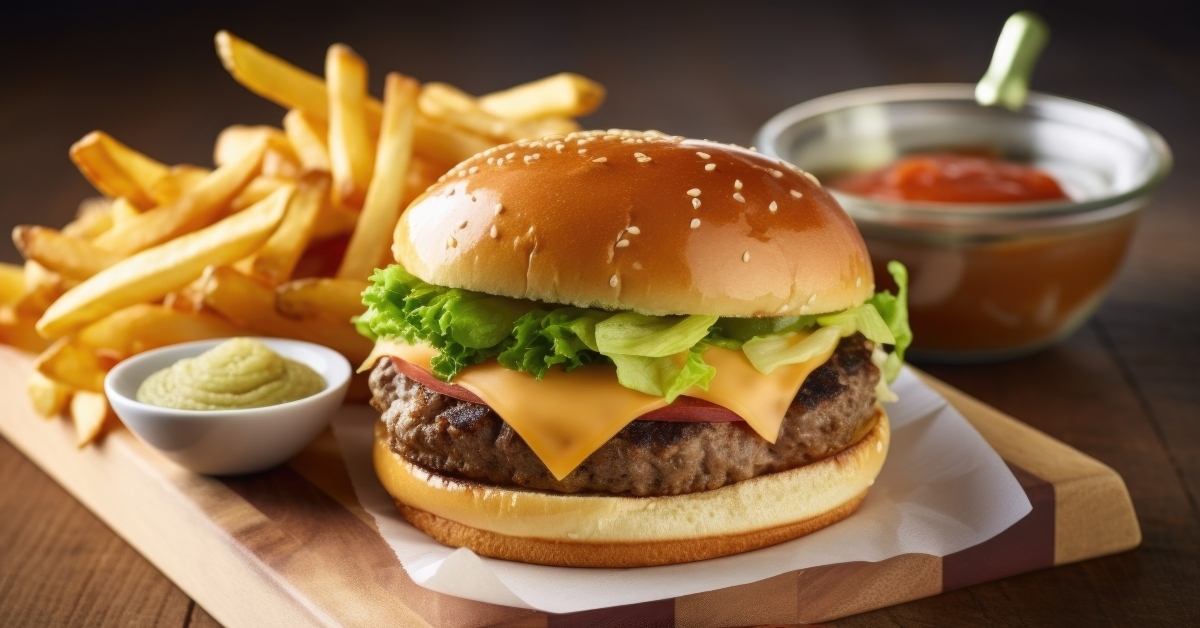 classic burger and fries combo