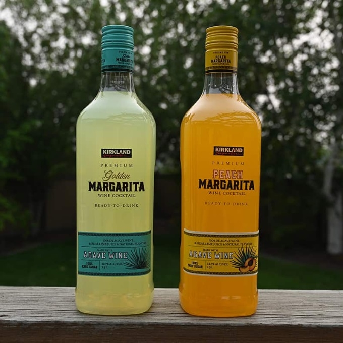 kirkland signature peach margarita wine cocktail