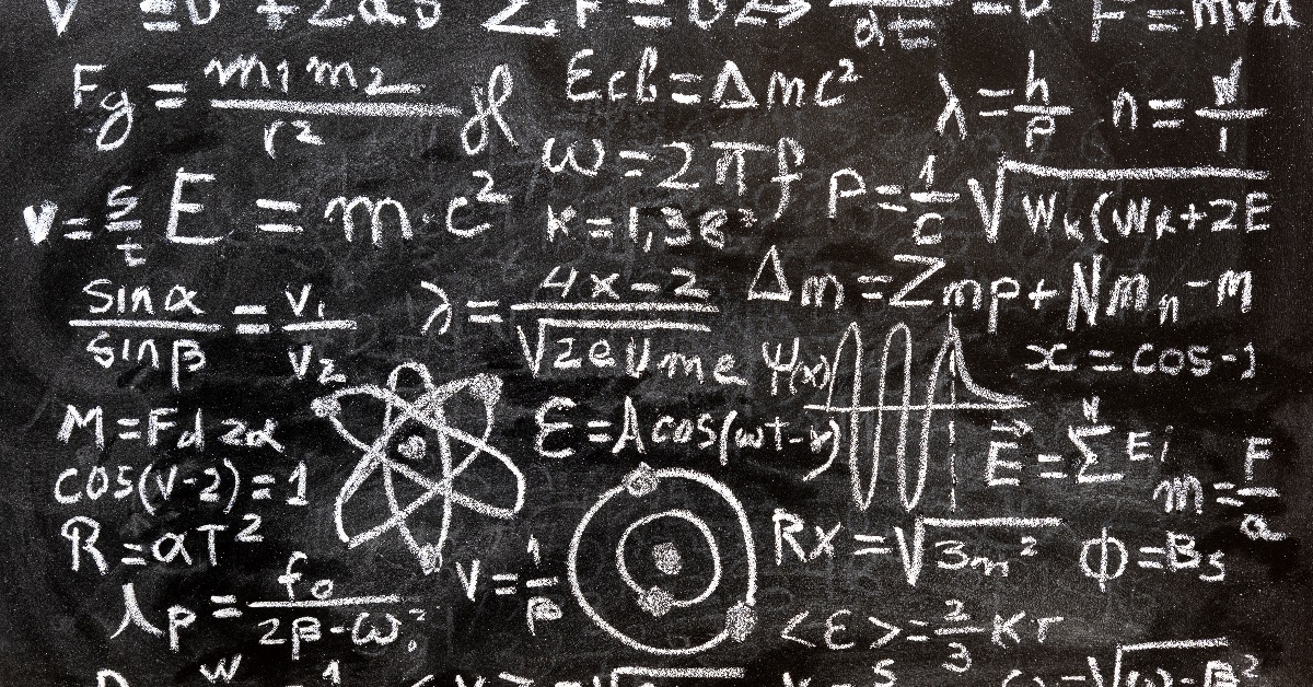The atomic structure is discribed on blackboard.