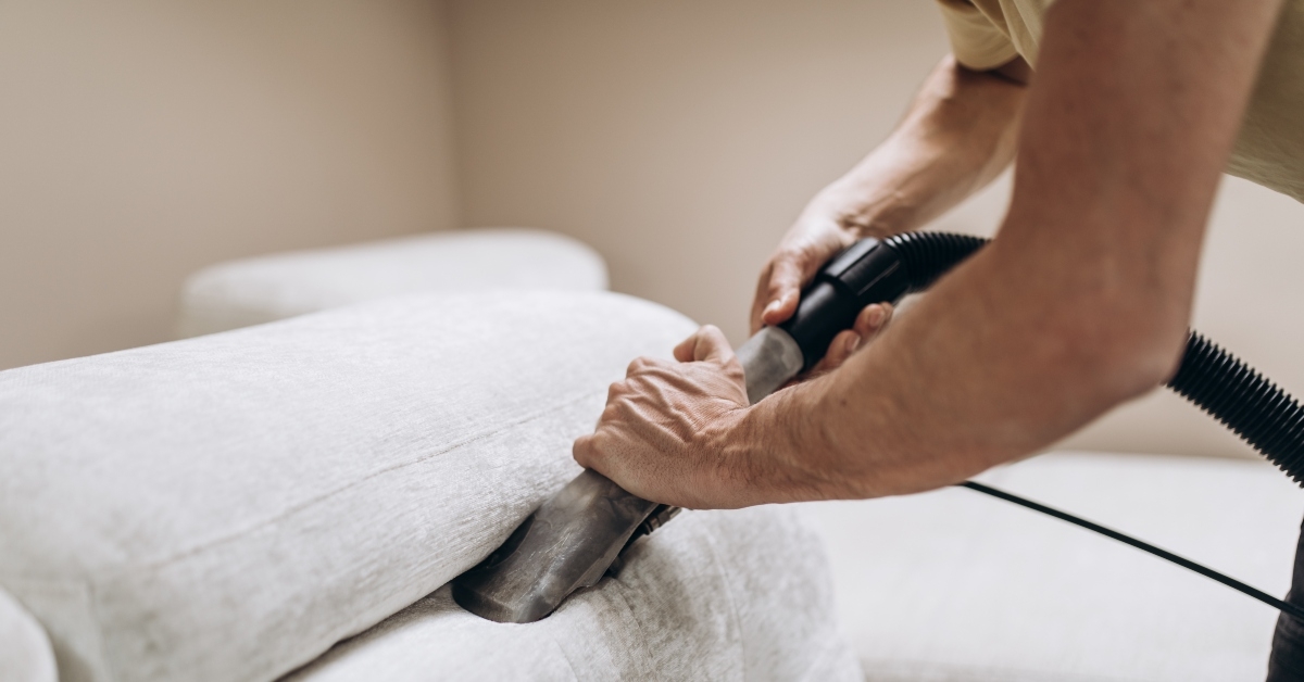 removing dirt from sofa