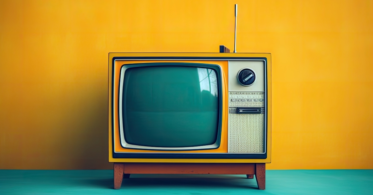 vintage analog television