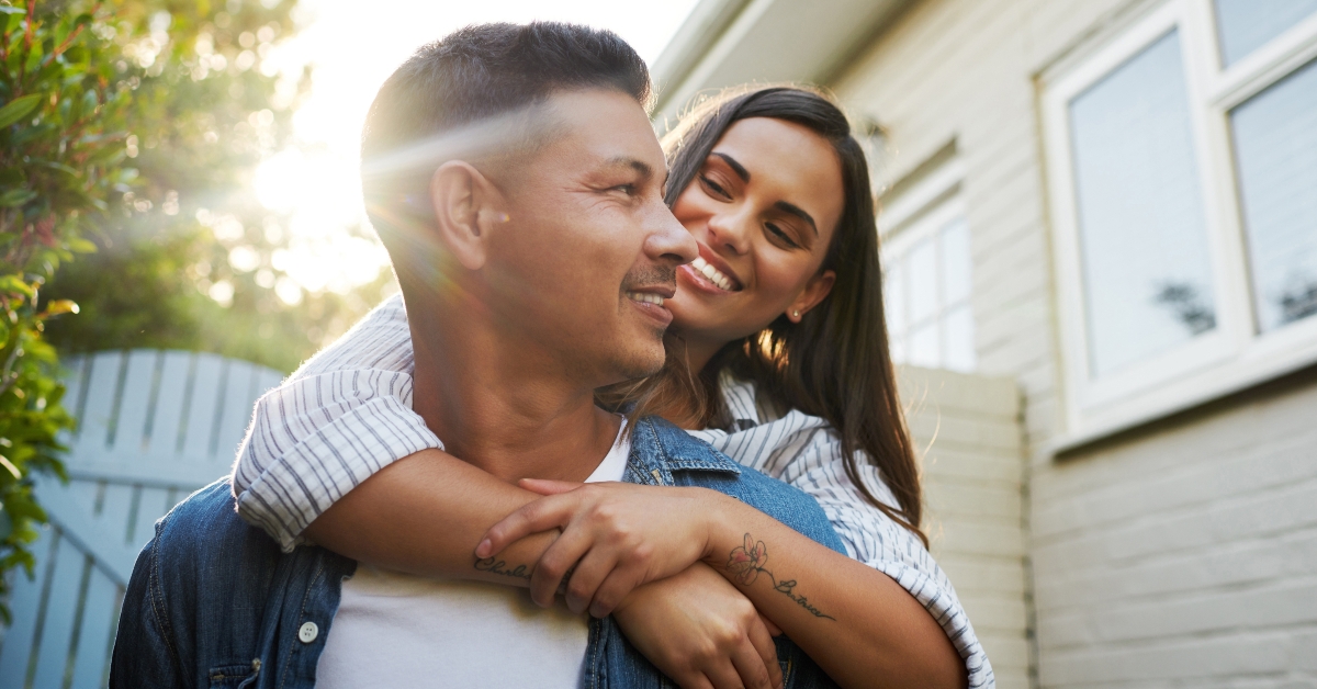 affectionate young couple