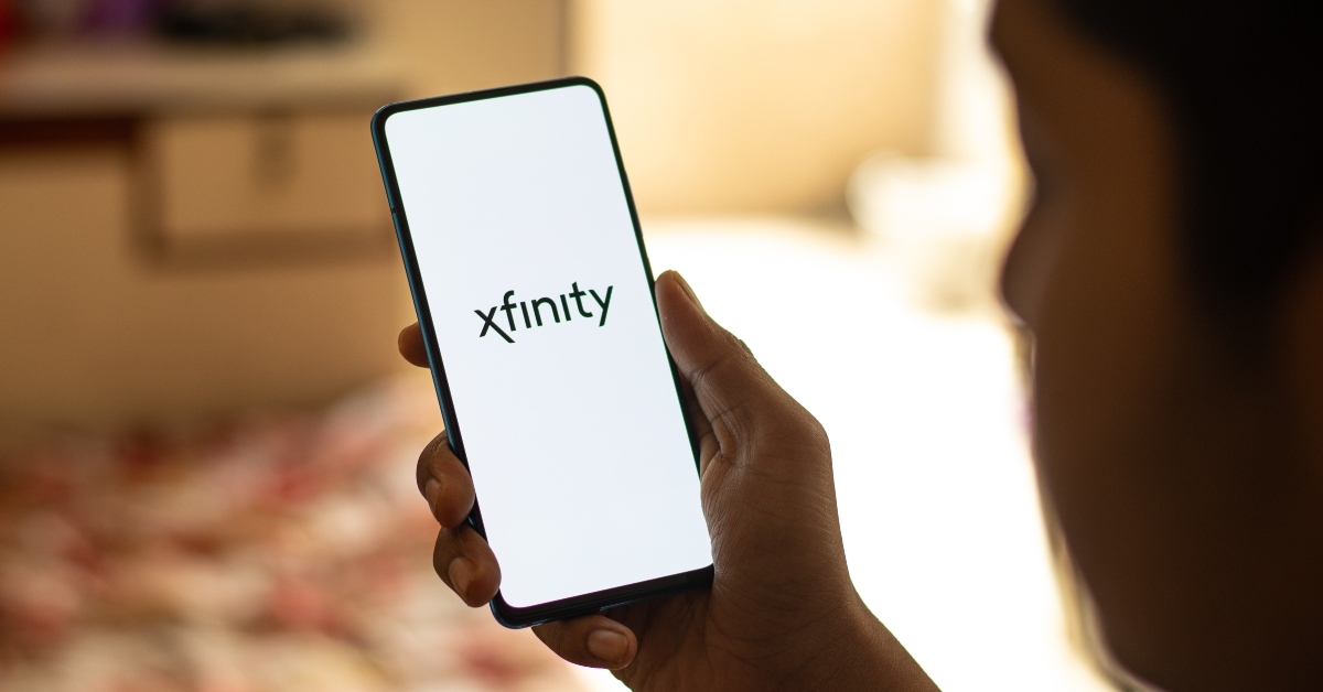 Xfinity logo on phone screen