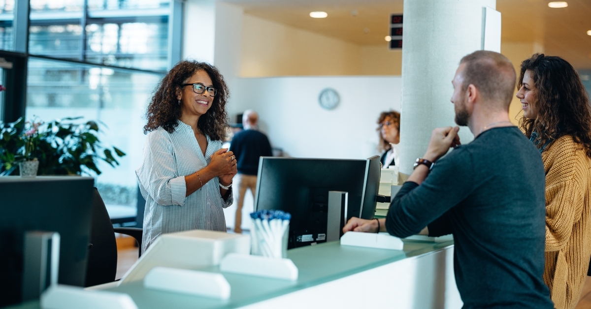 receiving consultation at government office