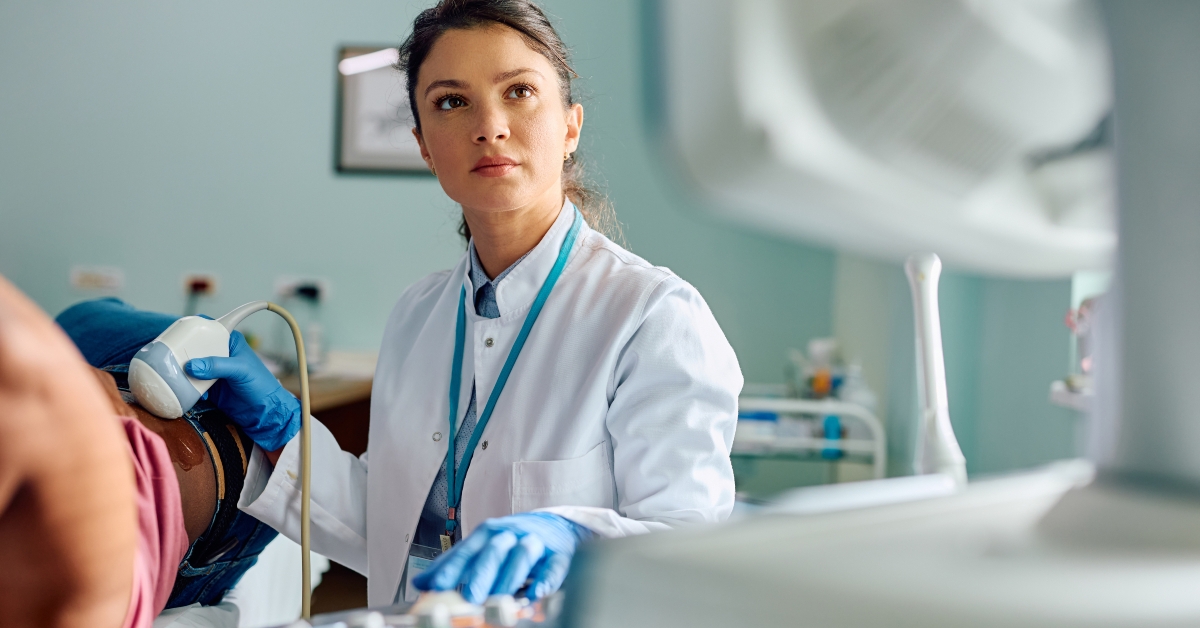 sonogram at medical clinic