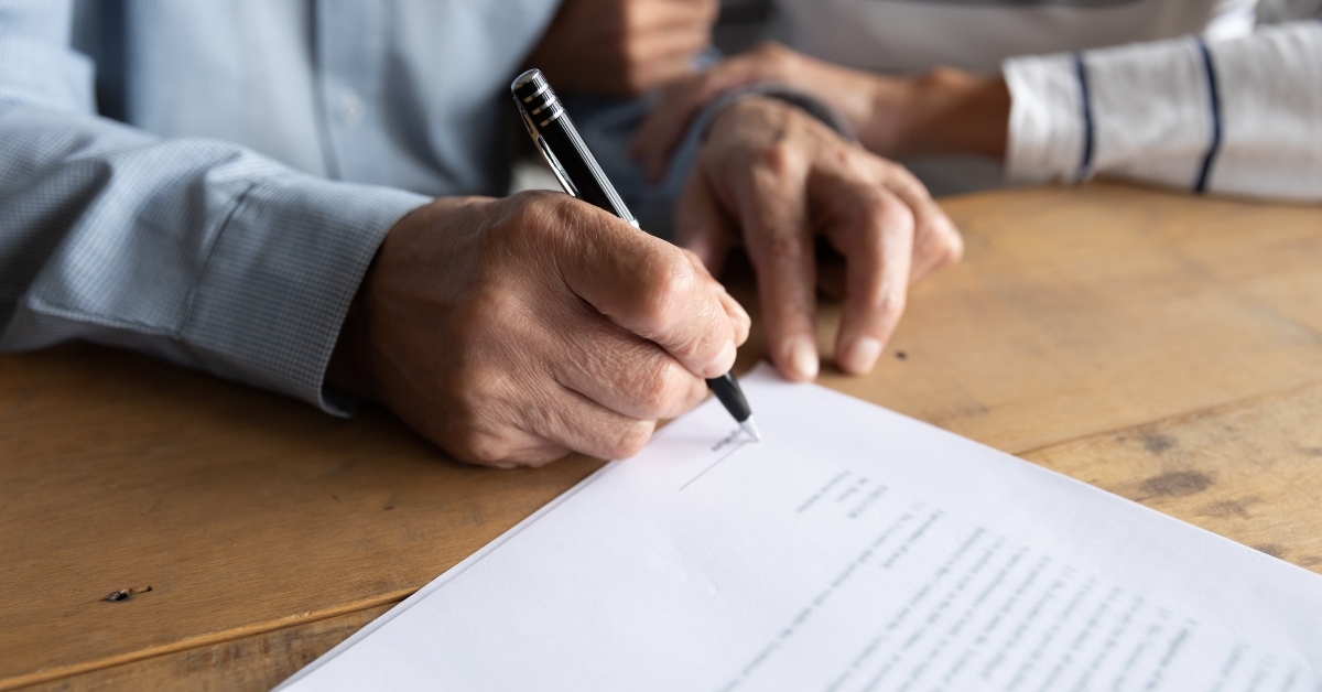 signature on legal documents