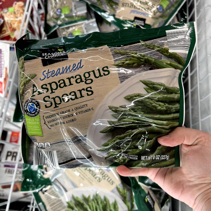 season’s choice steamed asparagus spears