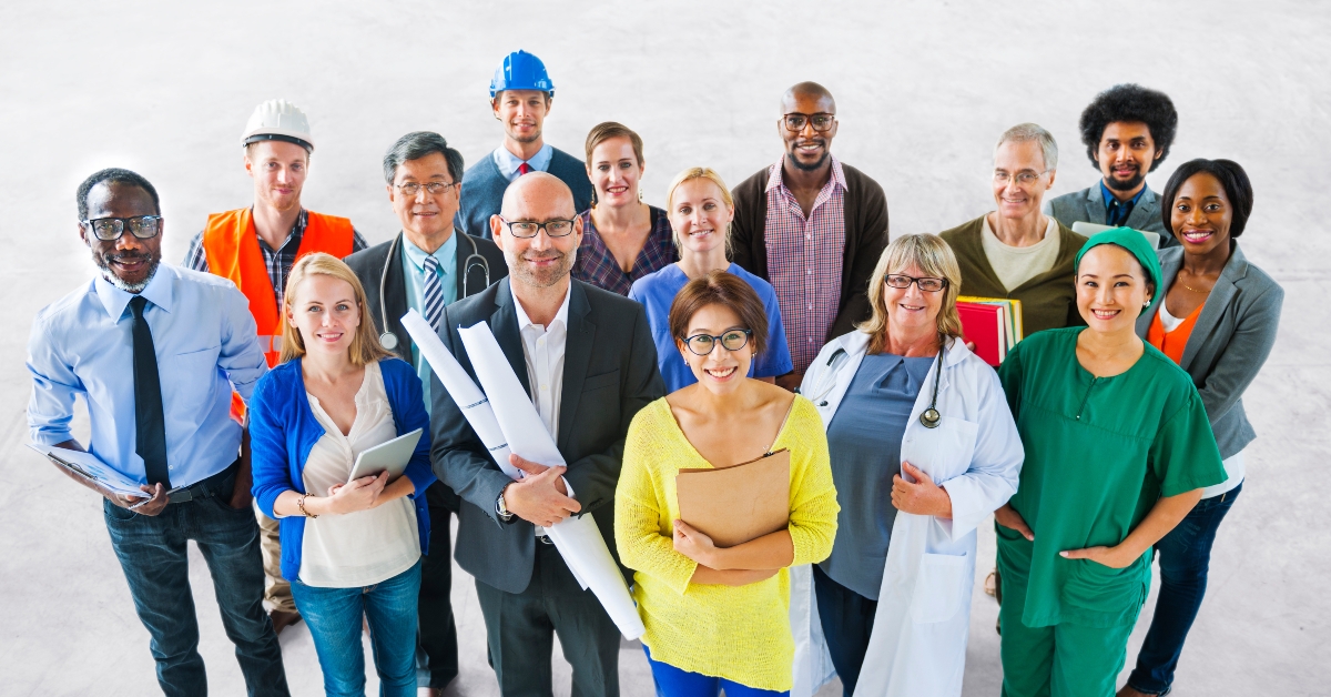 diverse multiethnic people