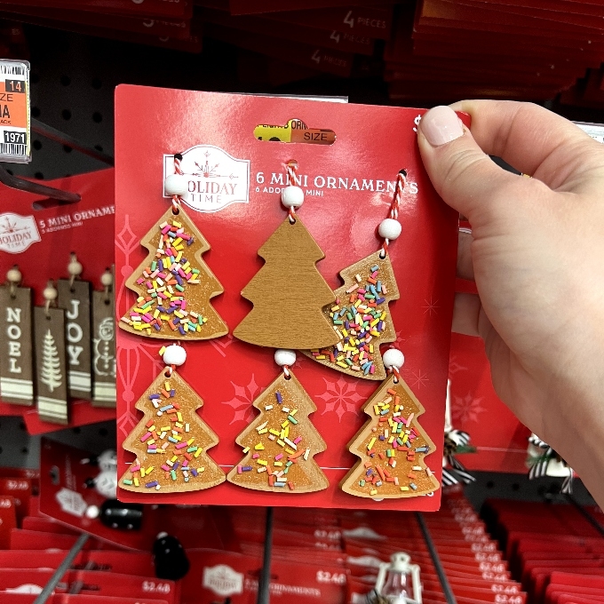 6-mini gingerbread ornaments