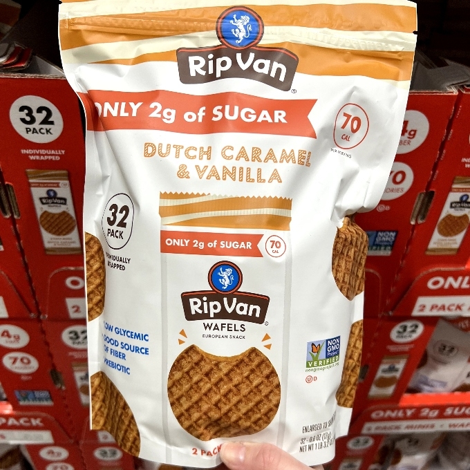 caramel and vanilla waffles