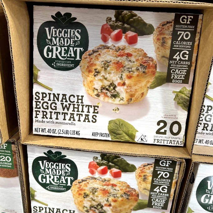 spinach egg white frittatas