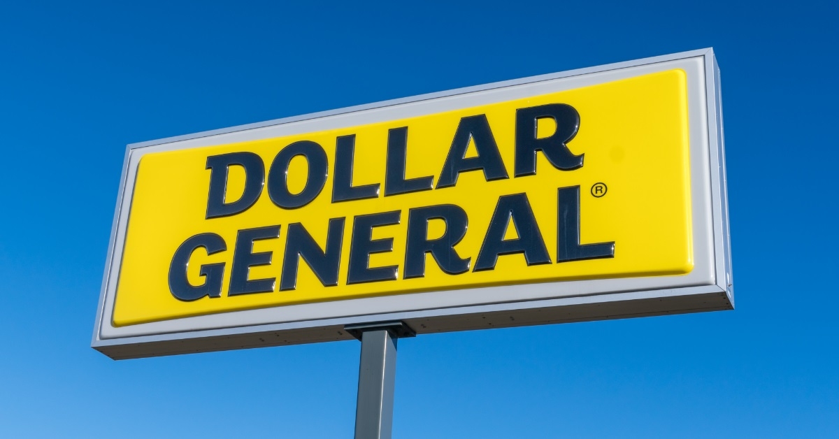 huge dollar general billboard in street