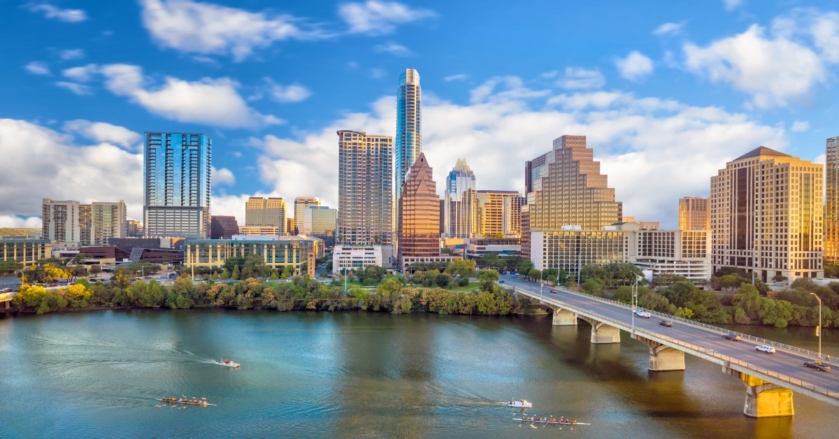 downtown skyline of austin texas