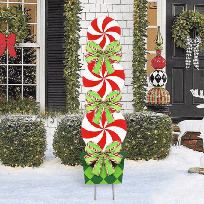 outdoor candy cane