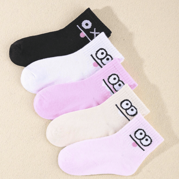 sports socks with emoji design