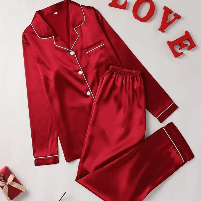 temu solid pajama set