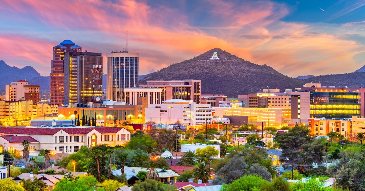 tucson arizona usa skyline