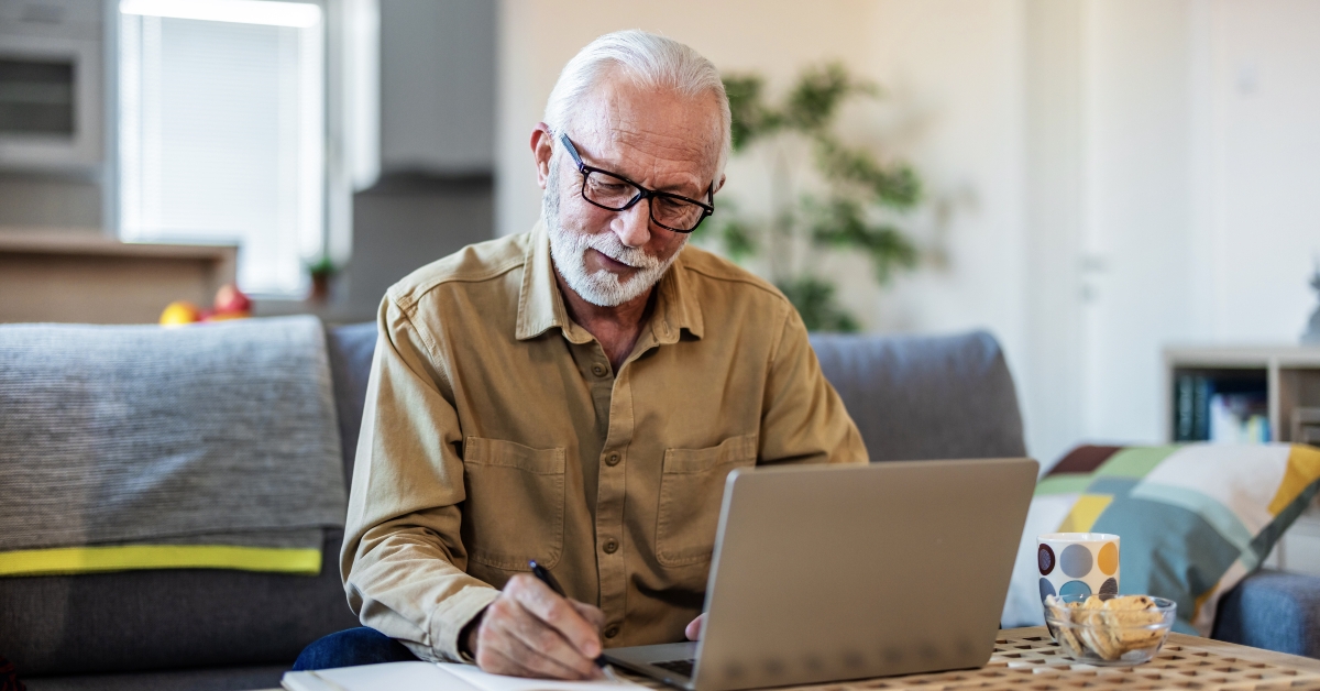 man with paperwork